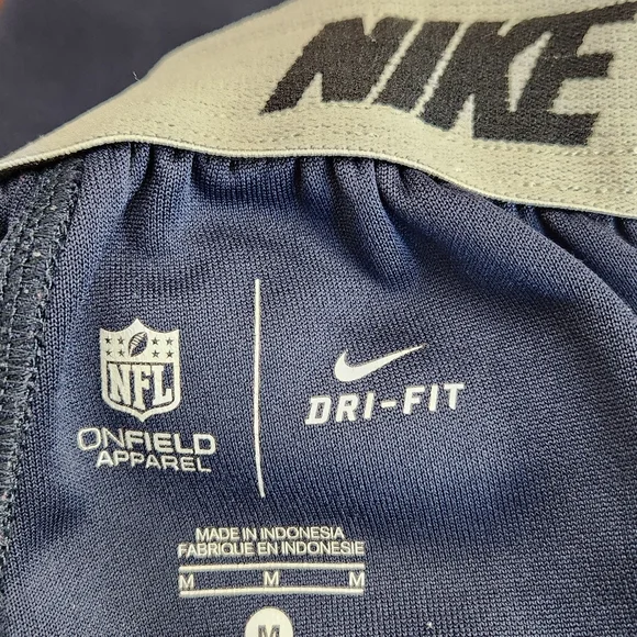 Chicago Bears Nike Official NFL Shield Logo Navy Dri Fit Onfield Pants Size M - Picture 5 of 13